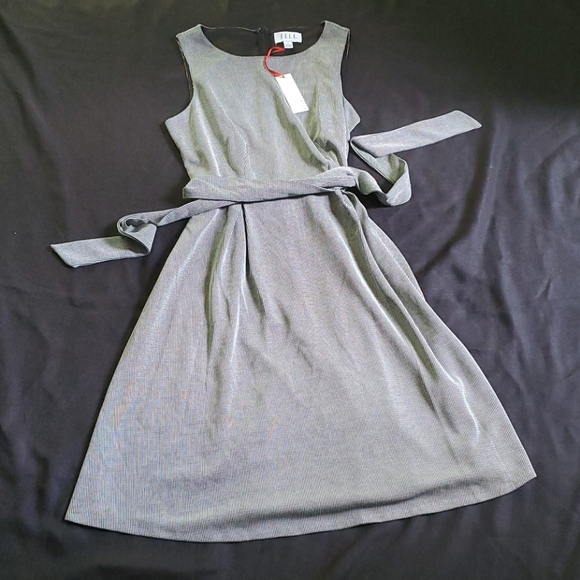 Elle Women's Sleeveless Tie-Back Dress, M - Picture 2 of 6